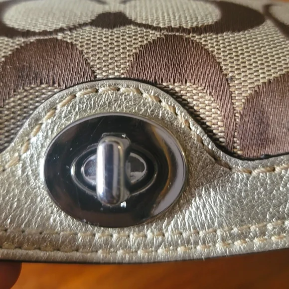 Coach Wristlet With Turnlock Closure - Picture 3 of 7